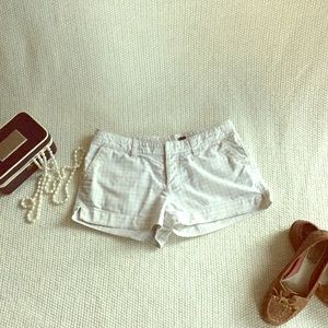 Darling Off White Plaid Shorts