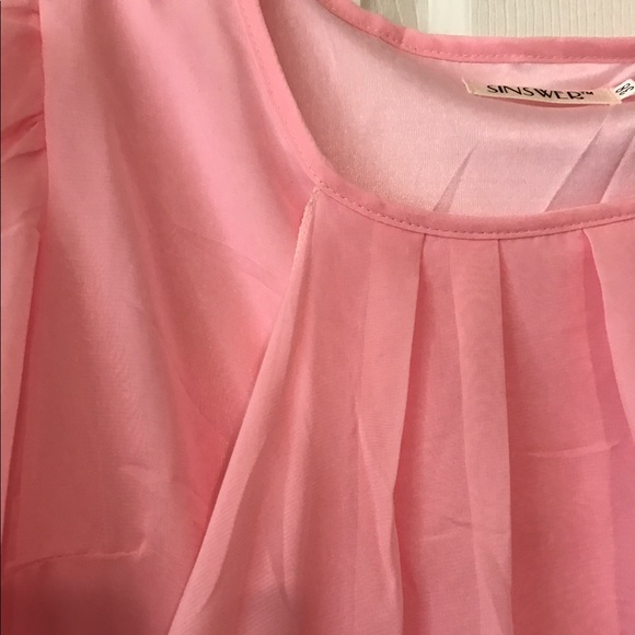 Light Pink Flowy Dress - Picture 2 of 4
