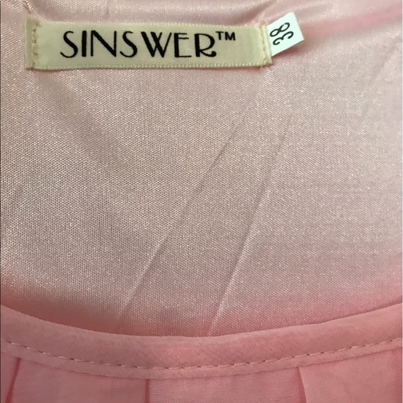 Light Pink Flowy Dress - Picture 3 of 4