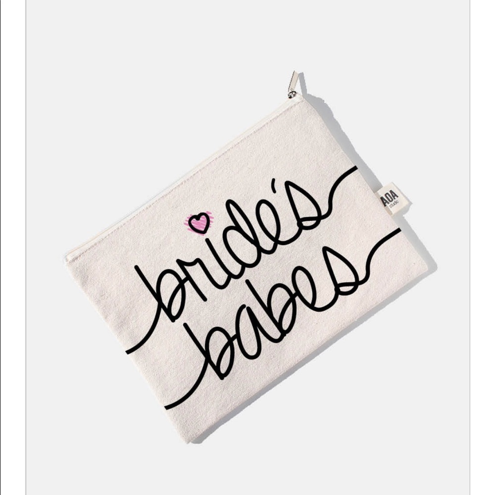 NWT Bachelorette Makeup Canvas Pouches❤️