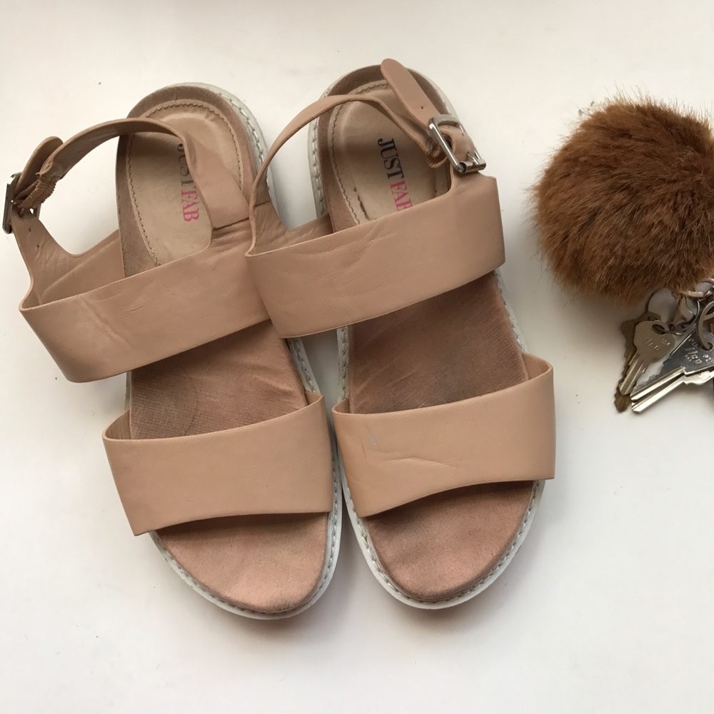 Nude Just Fab Sandals