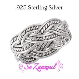 Sterling Silver Celtic Rope Weave Band
