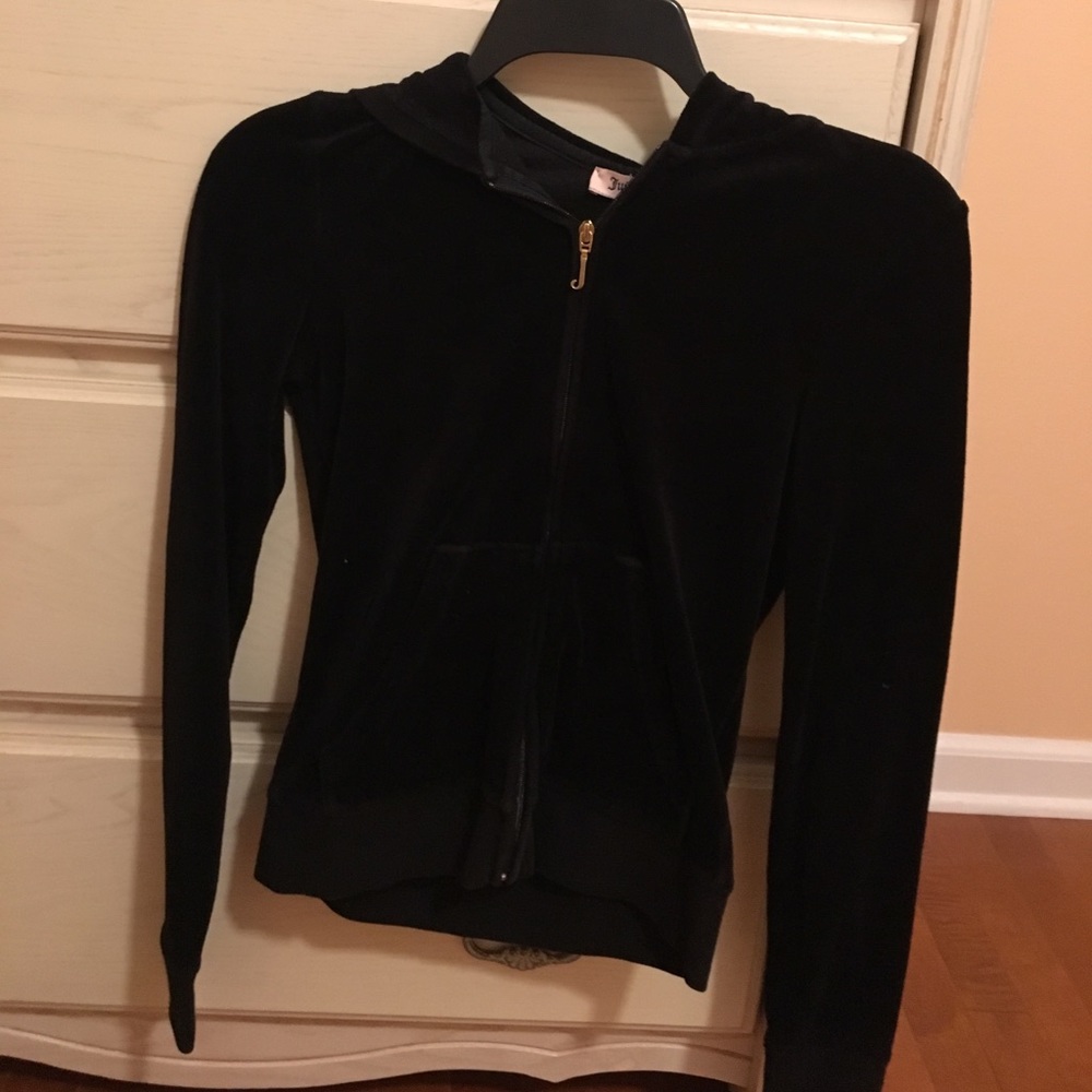 Juicy Couture Black Zip-Up Hoodie