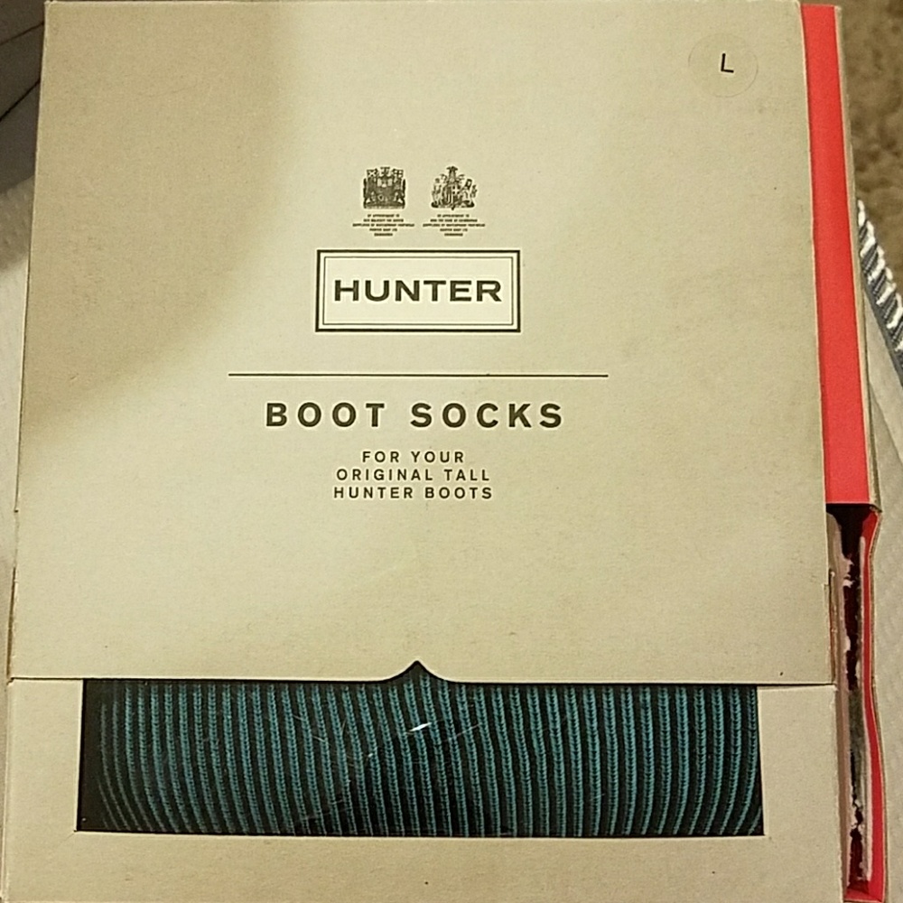 Blue hunter boot socks