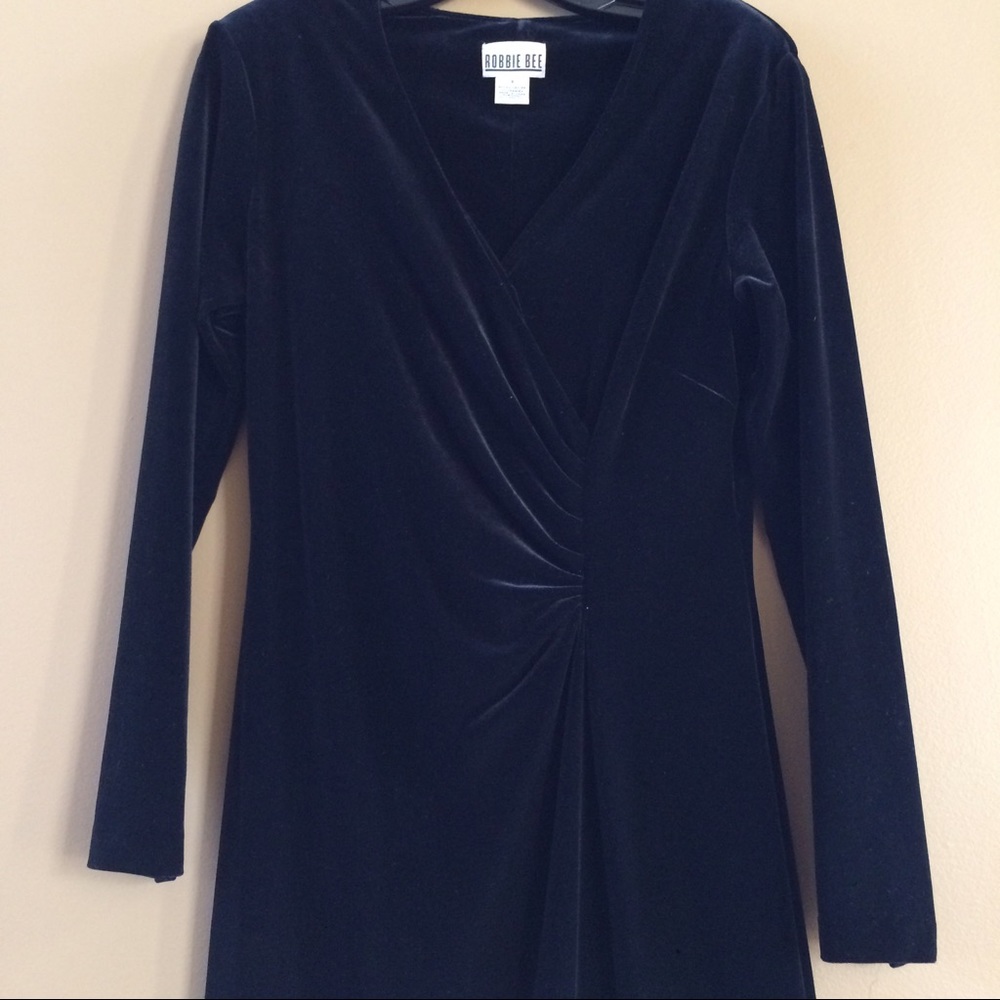 Robbie Bee Floor Length Long Sleeved Dress