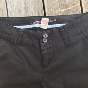 Black boot-cut pants