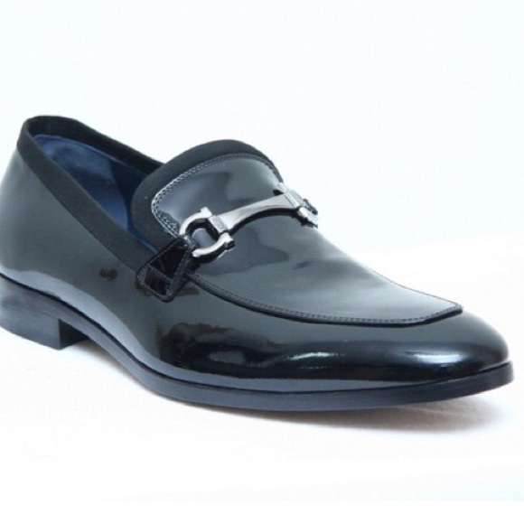 Men's Salvatore Ferragamo Doti Patent Loafer - Picture 1 of 8