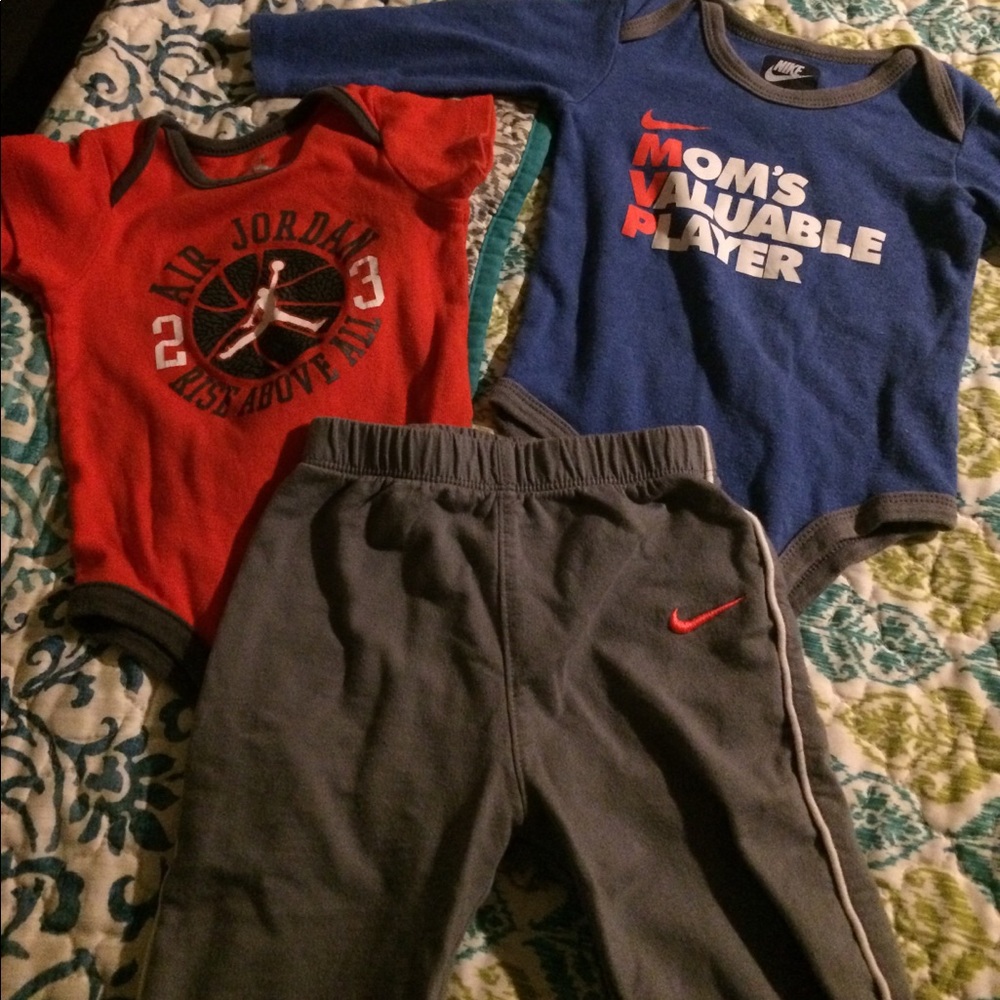 2 onesies and 1 pant
