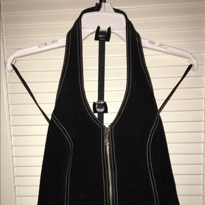 Wilsons leather halter top.