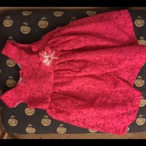 Blueberi Boulevard cute pink dress with flower🌸