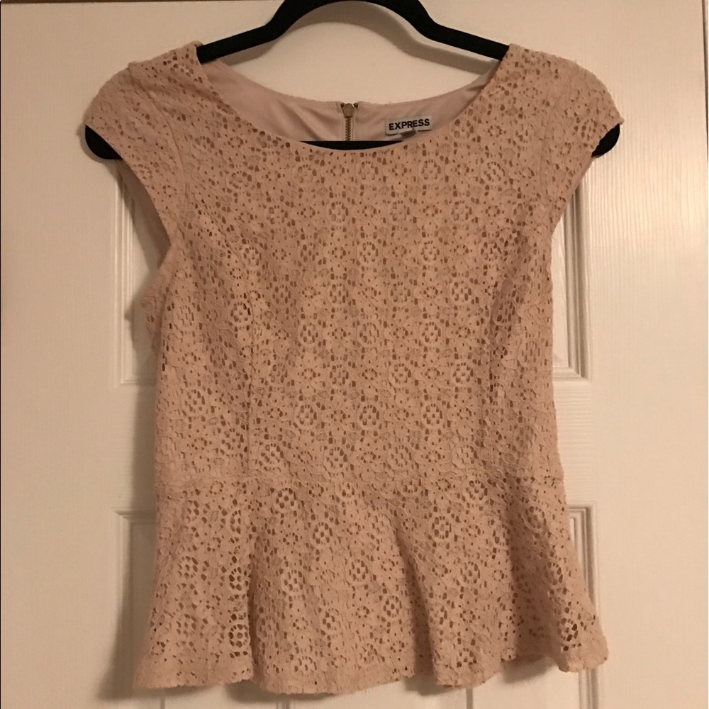 Lace casual blouse