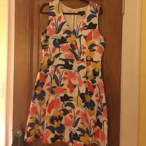 White floral jcrew suiting Or party dress!