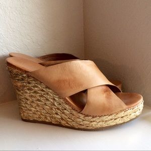 Never-Worn Fossil Slip-On Espadrille Wedges