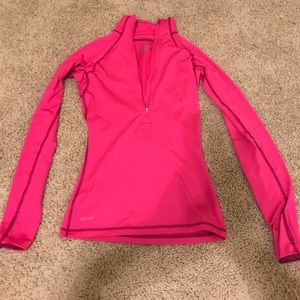 Nike pro half zip long sleeve top