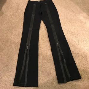 Sexy black pants with zippers up the legs