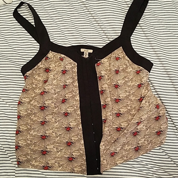 Ecote Eyelet Crop Tank Top - Picture 1 of 1