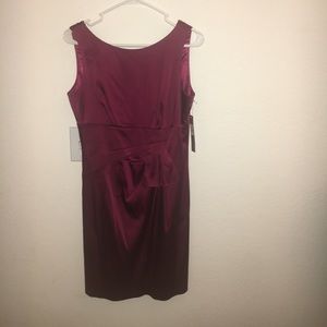 Burgundy dress