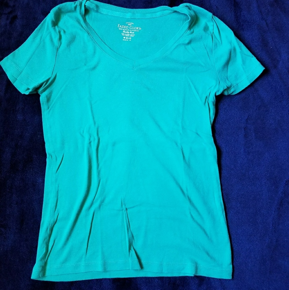 Blue green t shirt