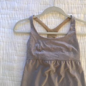 Lululemon Venus Yoga Tank Top in Fossil Gray