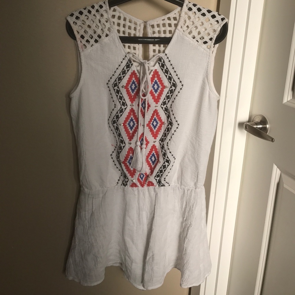 Breezy white boho romper Size :S