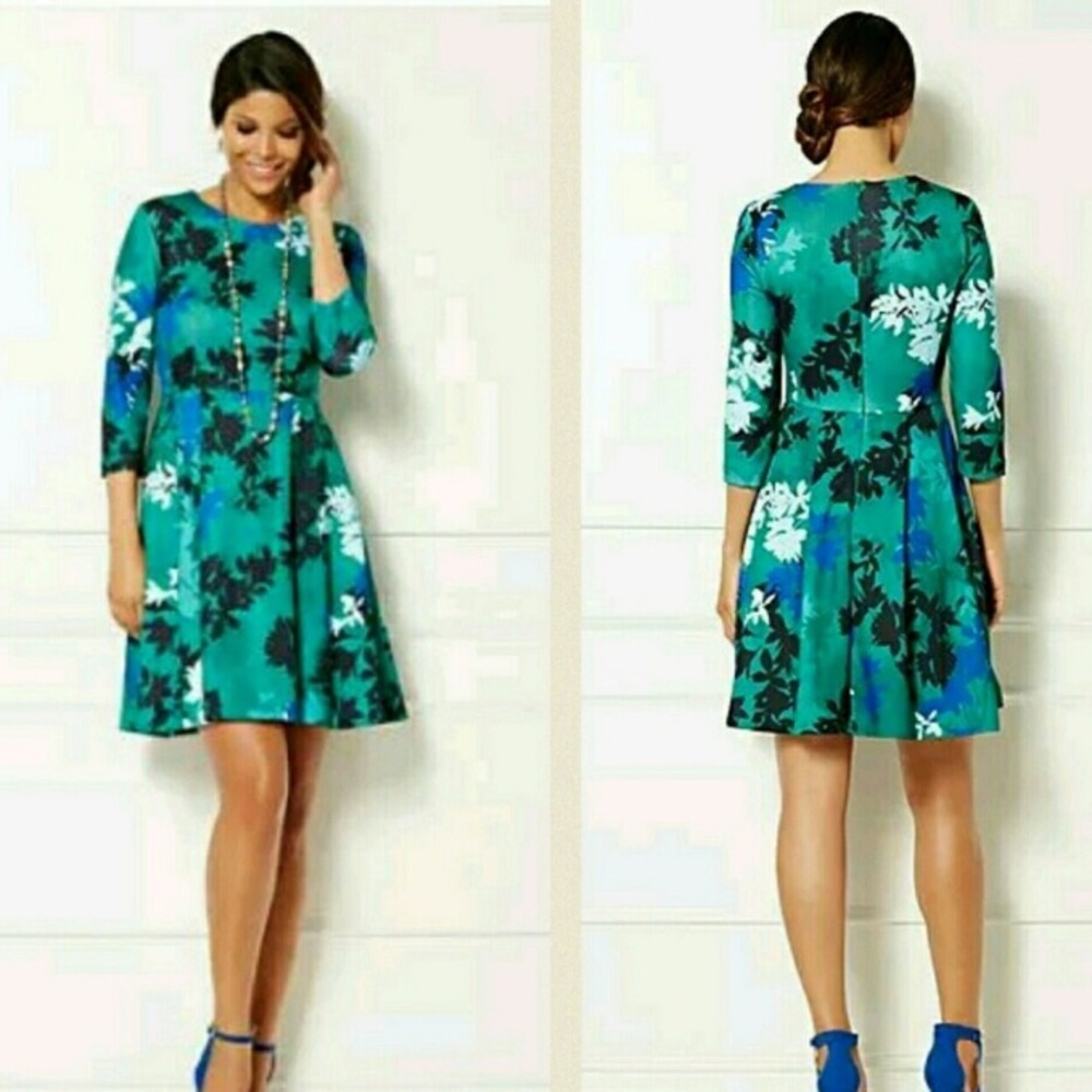 ✨NY&C Eva Mendes Parker Flare Dress, Sz 8✨ NWT