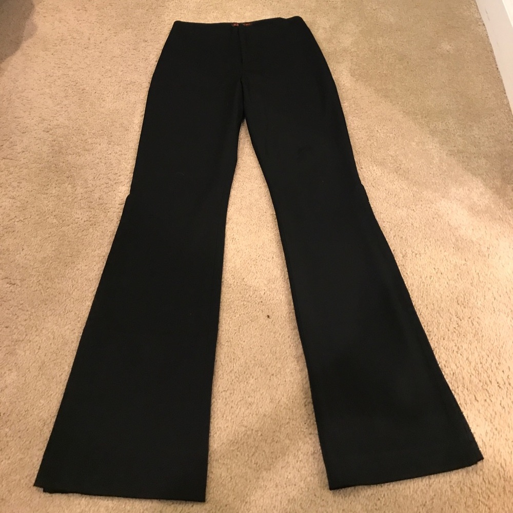 Long gorgeous black slacks with Eye hook sides