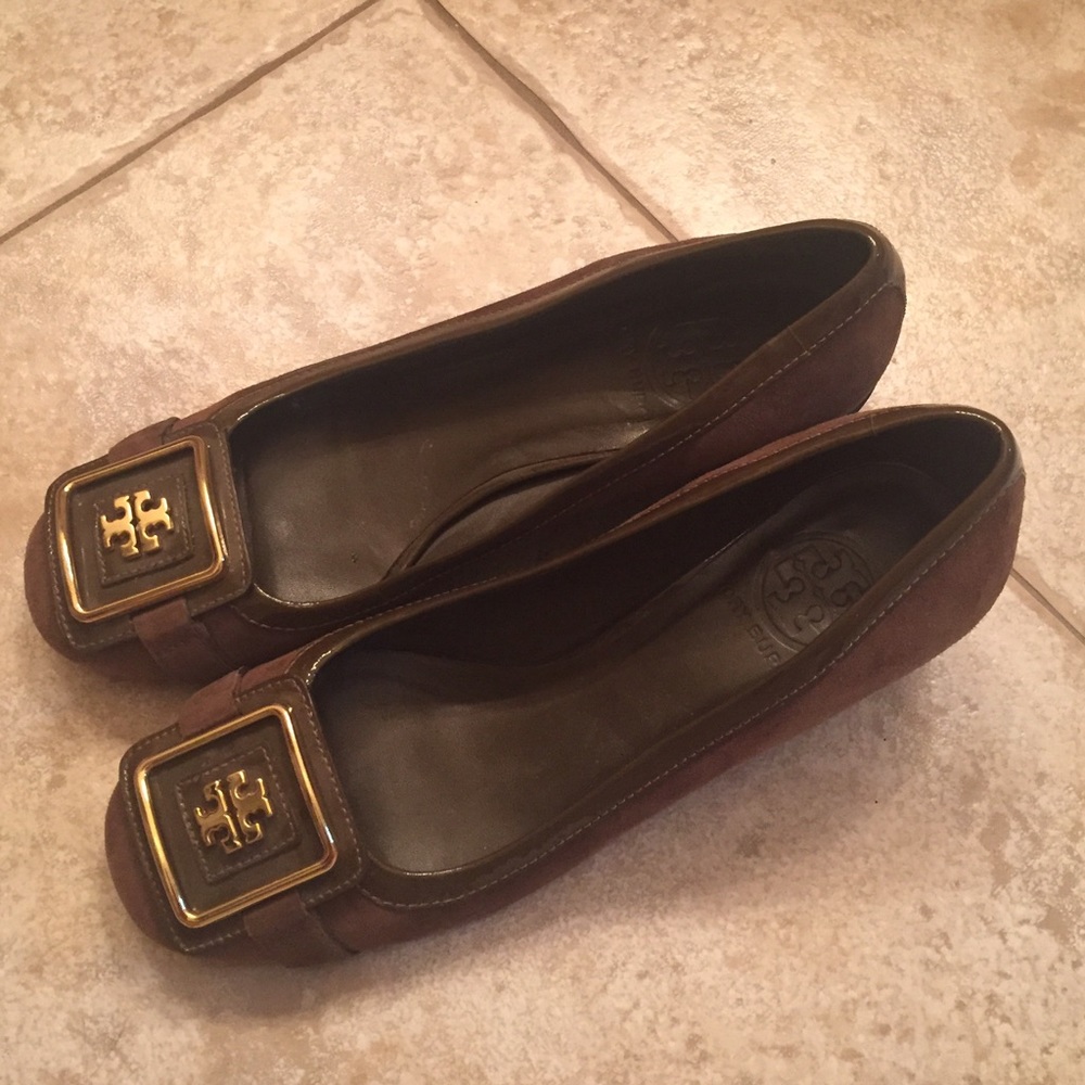 Tony Burch Brown Low Block Heels