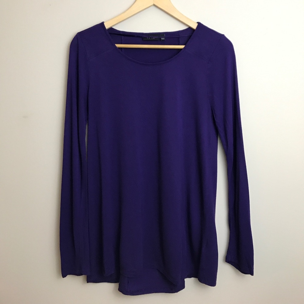 Purple Long Sleeve Blouse