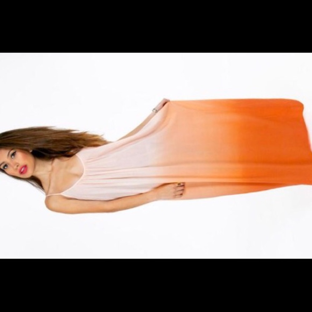 Tobi kiss me ombré maxi dress