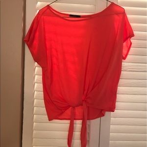 Orange Tie-Shirt Size Small
