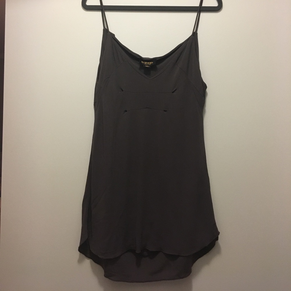 Diesel Black Gold tank top in dark taupe
