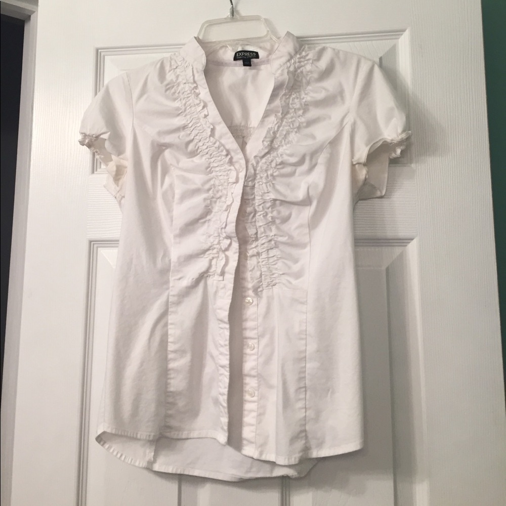 Cute and professional express ruffle shirt