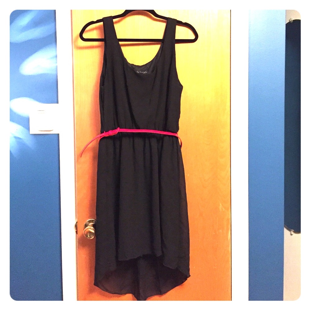 DONATED High low black dress