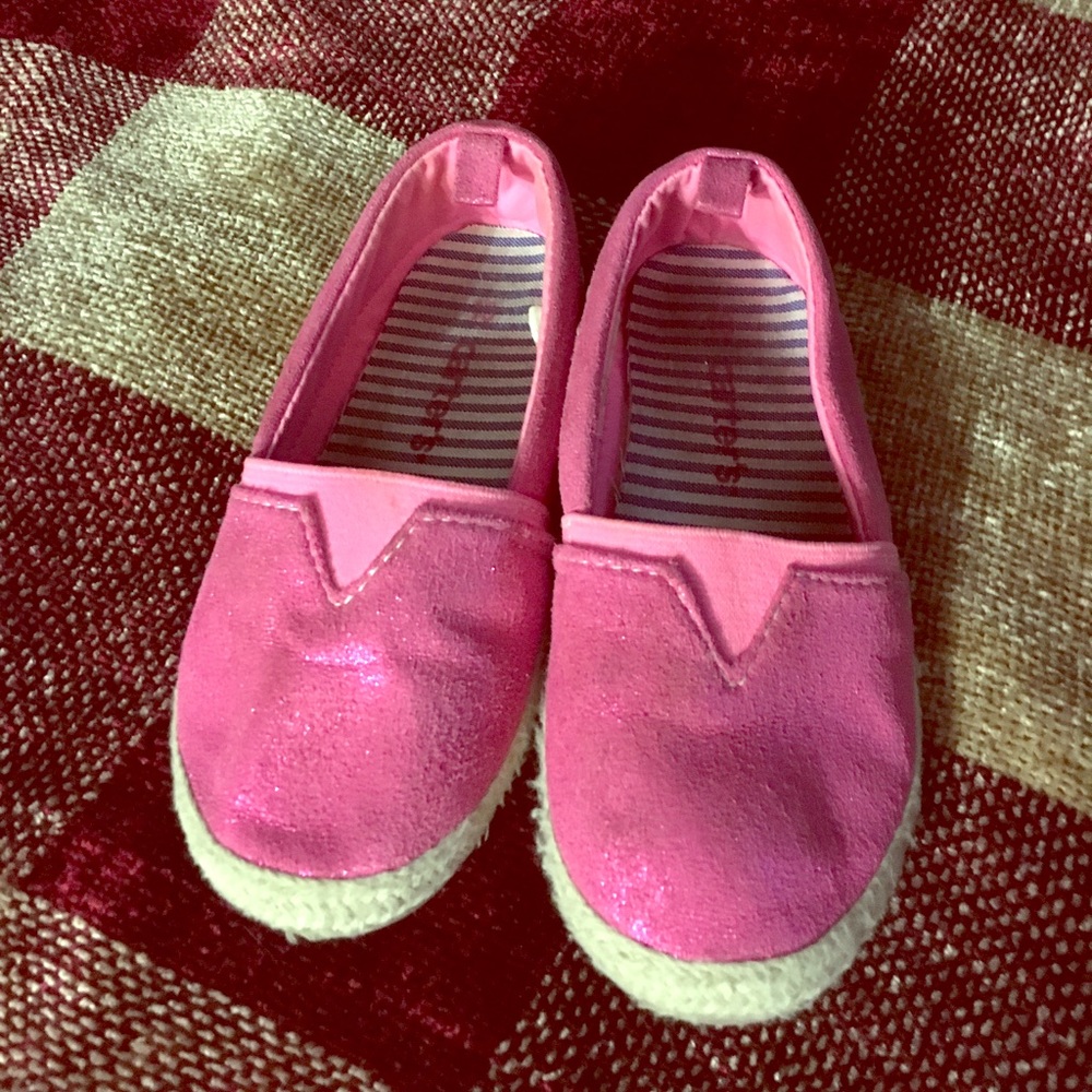 SOLD 10 US Pink Glitter Slip-Ons