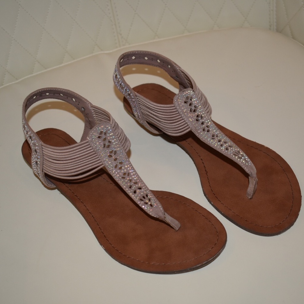 Madden Girl Stretchy Studded Sandals