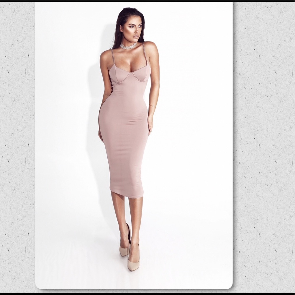 So Mauve Pink Bustier Dress