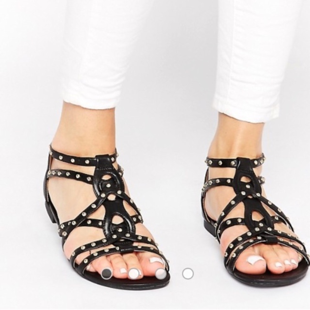 Call It Spring Huntar Flat Sandals, Size 6 (ASOS)