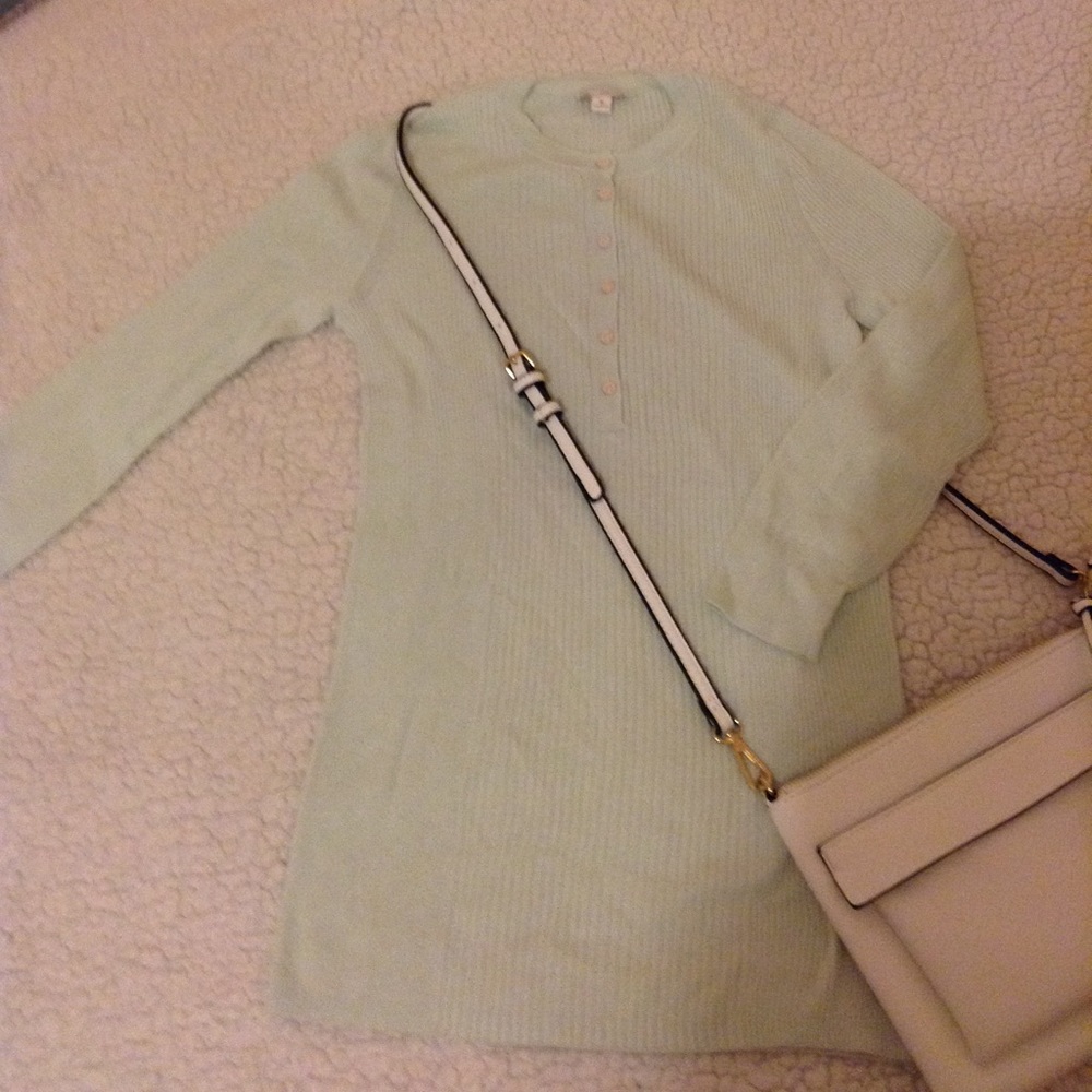 Soft green long pullover the Gap