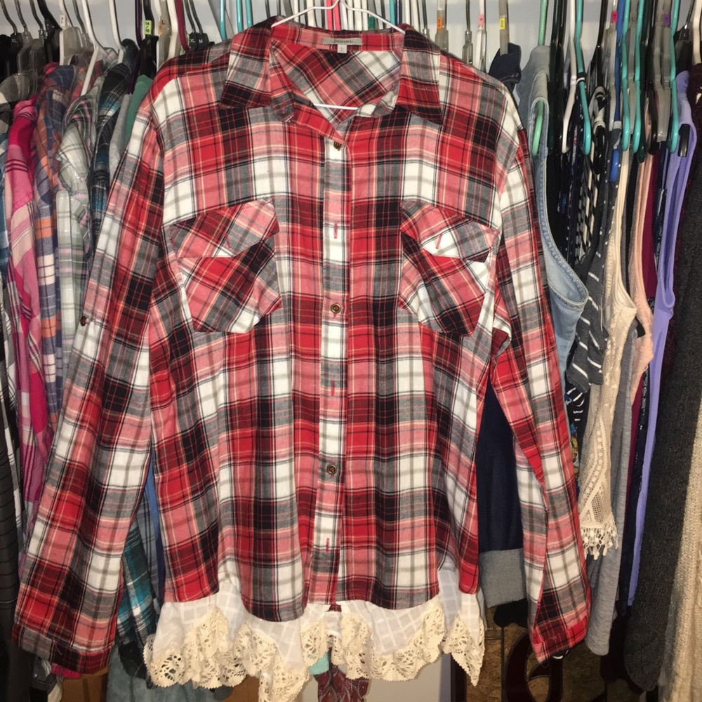 Flannel blouse