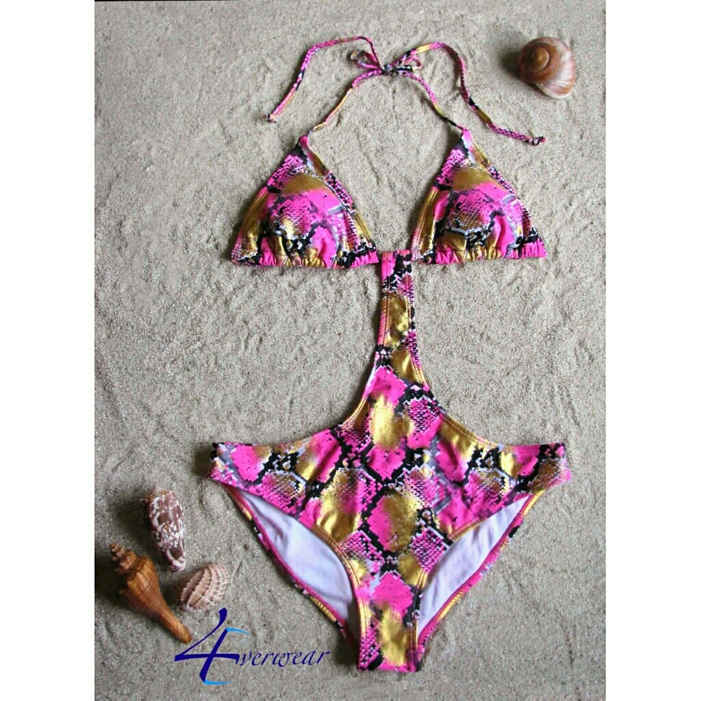 SNAKE SHIMMER GOLD MONOKIN