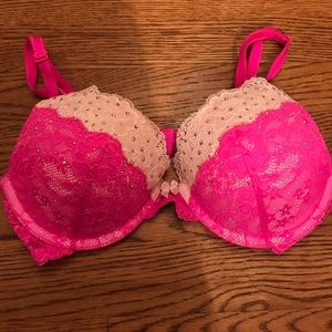 Victoria's Secret Hot Pink Push-Up Bra