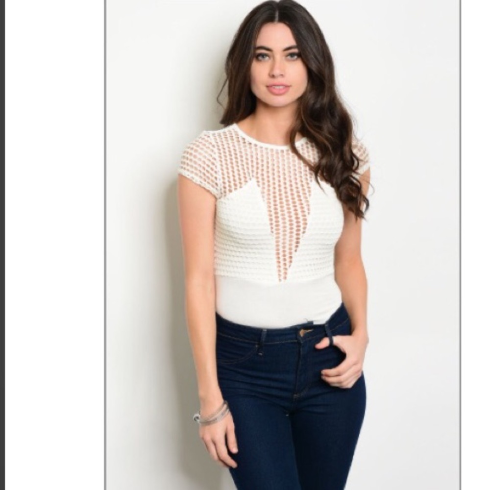 Brandnew beautiful ivory bodysuit
