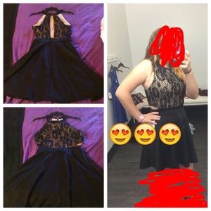 Cute black and nude dress✨