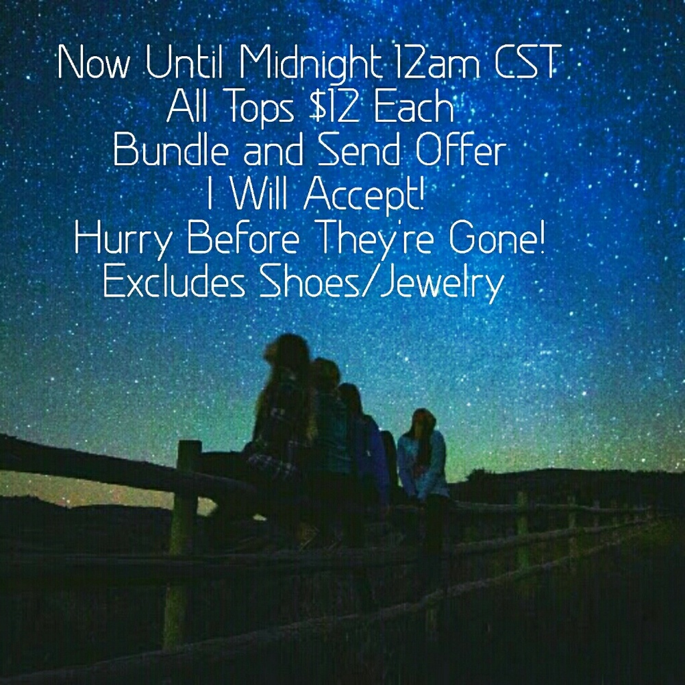 $12 or Less All Tops Blowout Sale