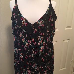 Black Floral Cami
