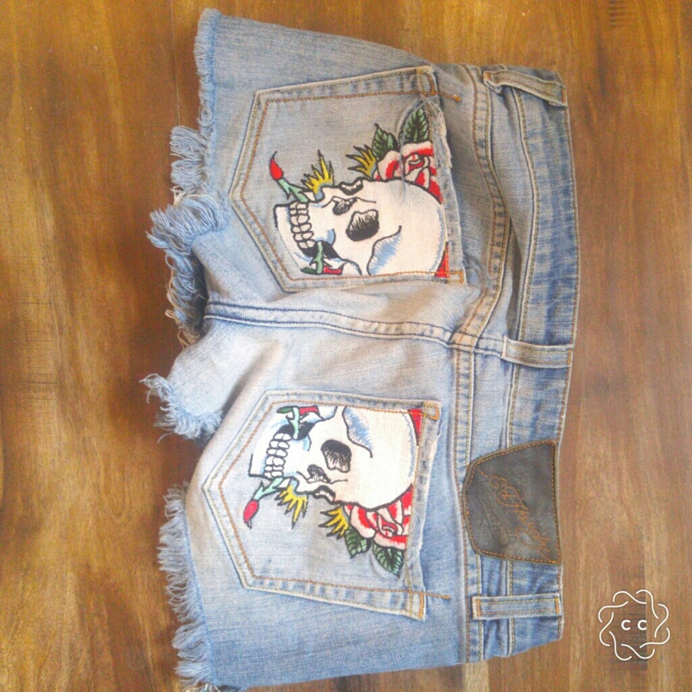 Ed Hardy Jean shorts