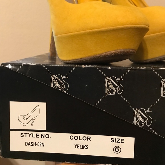 Sheikh mustard Pumps size 6 - Picture 2 of 8