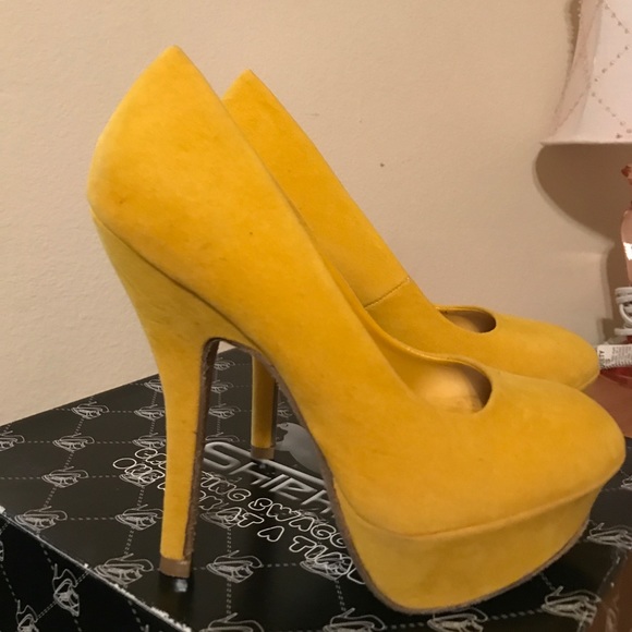 Sheikh mustard Pumps size 6 - Picture 3 of 8