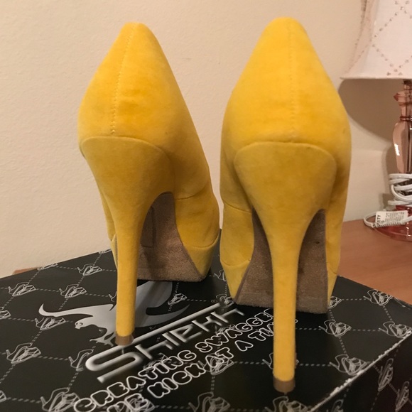 Sheikh mustard Pumps size 6 - Picture 4 of 8