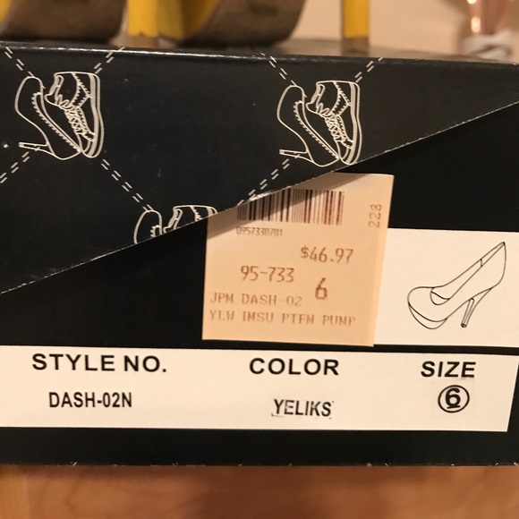 Sheikh mustard Pumps size 6 - Picture 5 of 8